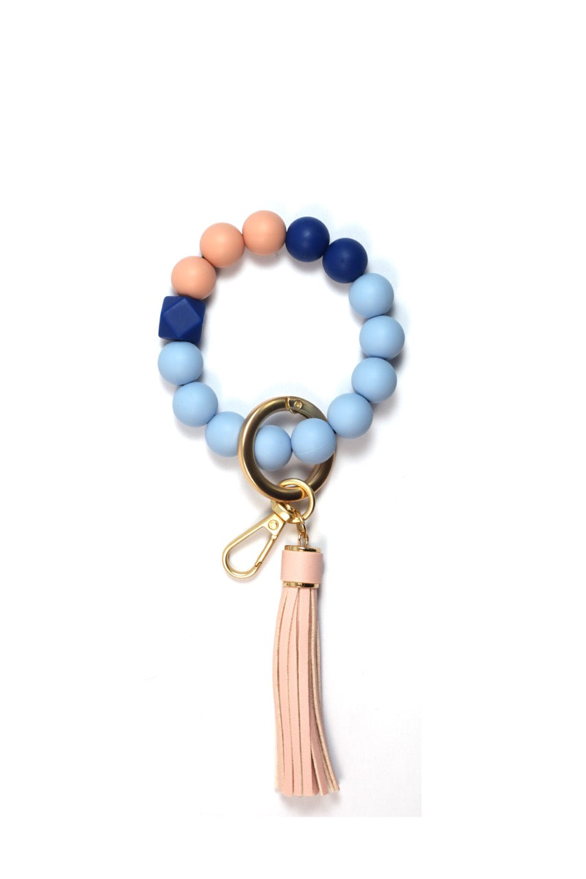 MACHINO Universal Hand Wrist Strap Metal+Silicone Beads+Vagan Leather 8.5CM (MC-SH04)