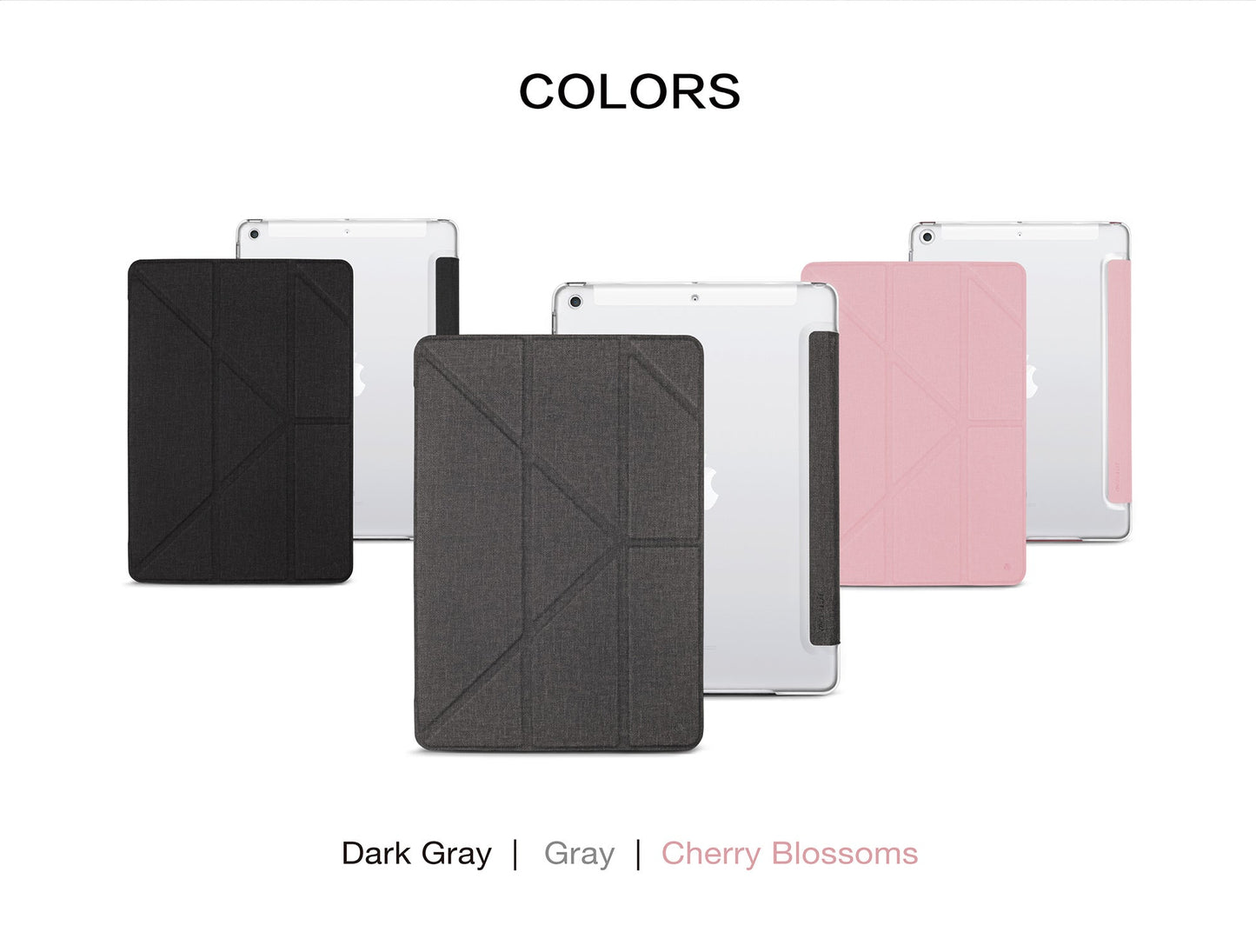 Power Support JTLEGEND AMOS Series Air Jacket Folio Transparent Case for iPad 10.2" (2021/2020/2019)