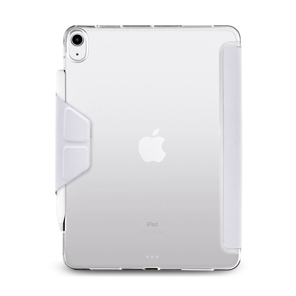 JTLEGEND Ness QCAC Folio Case with Pencil Clip for iPad Air 11" (2024/2025)/iPad Air 10.9" (2022/2020) - Ice Blue