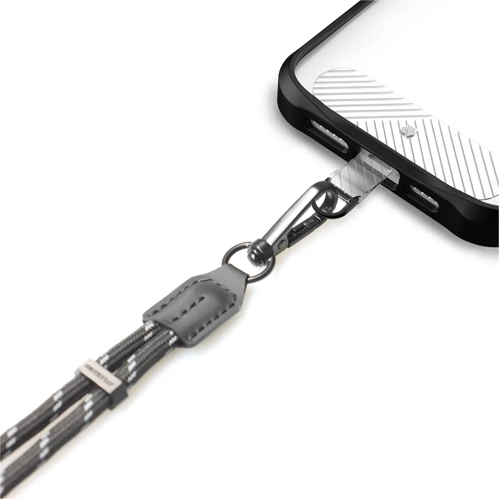 Power Support JTLEGEND Reflecting Multi-Functional Universal Wrist Strap 44cm, Cool Black, Lightweight Durable Anti-Lost Strap (Phone & Phone Case Not Included)