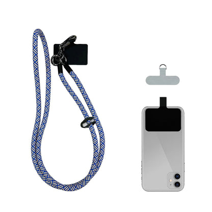 ANANK Mobile Phone Lanyard Crossbody Anti-Lost Rope, Universal Detachable Durable Nylon Lanyard with Hook 2 Patches