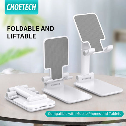 Choetech Smartphone & Tablet Foldable Stand, White