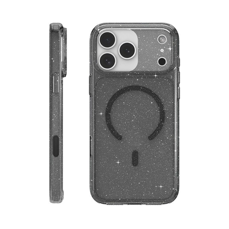 JTLEGEND Glitter Hybrid Cushion Mag Case with MagSafe for Apple iPhone 17 Series (2025) (with Camera Control Button)