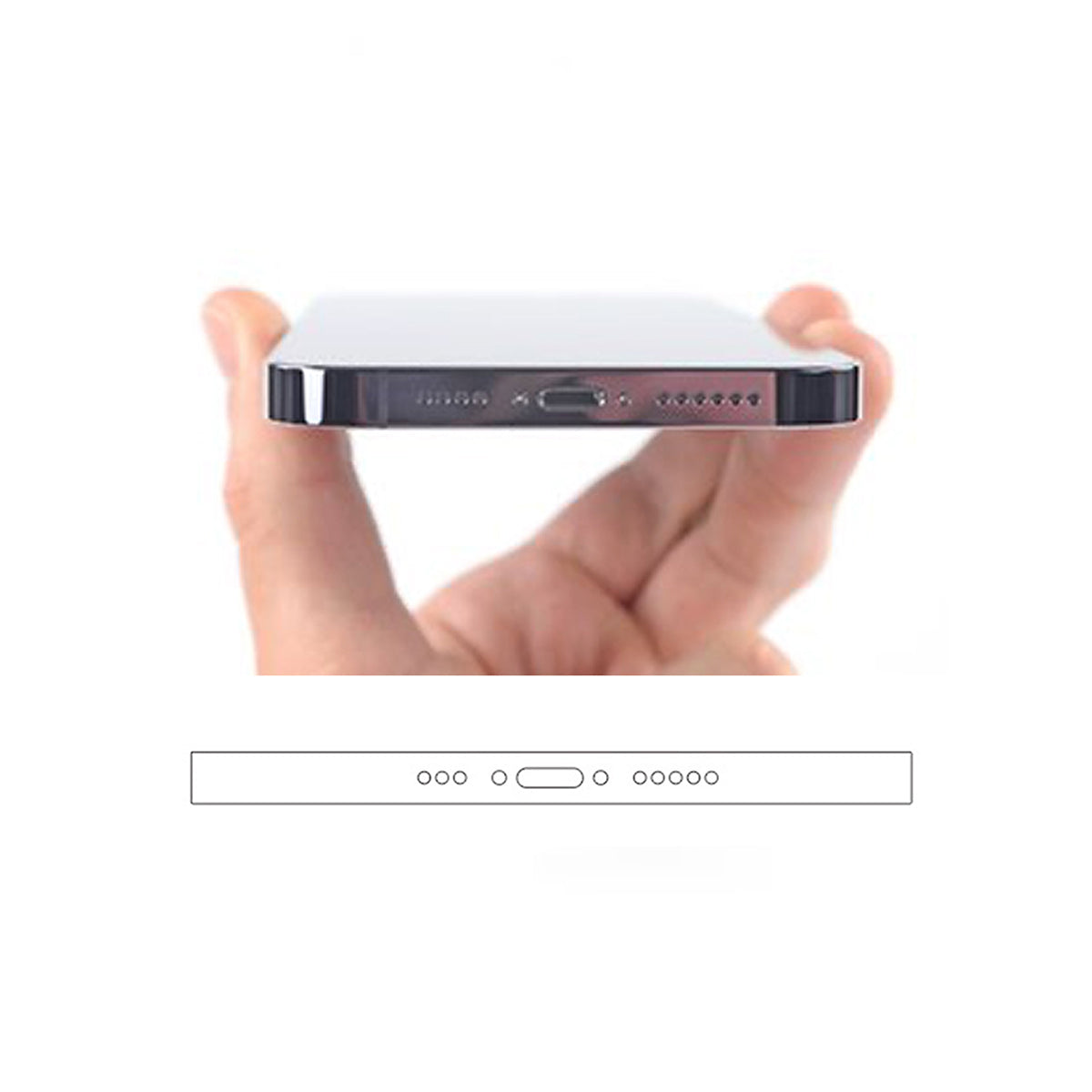 Devia Intelligent TPU Soft Protective Bottom Film For Apple iPhone Bottom Part (1 Piece)