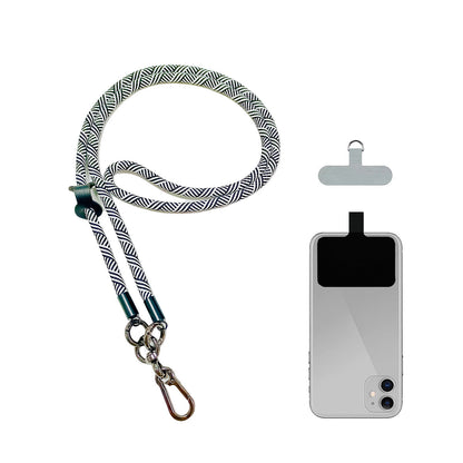 ANANK Mobile Phone Lanyard Crossbody Anti-Lost Rope, Universal Detachable Durable Nylon Lanyard with Hook 2 Patches