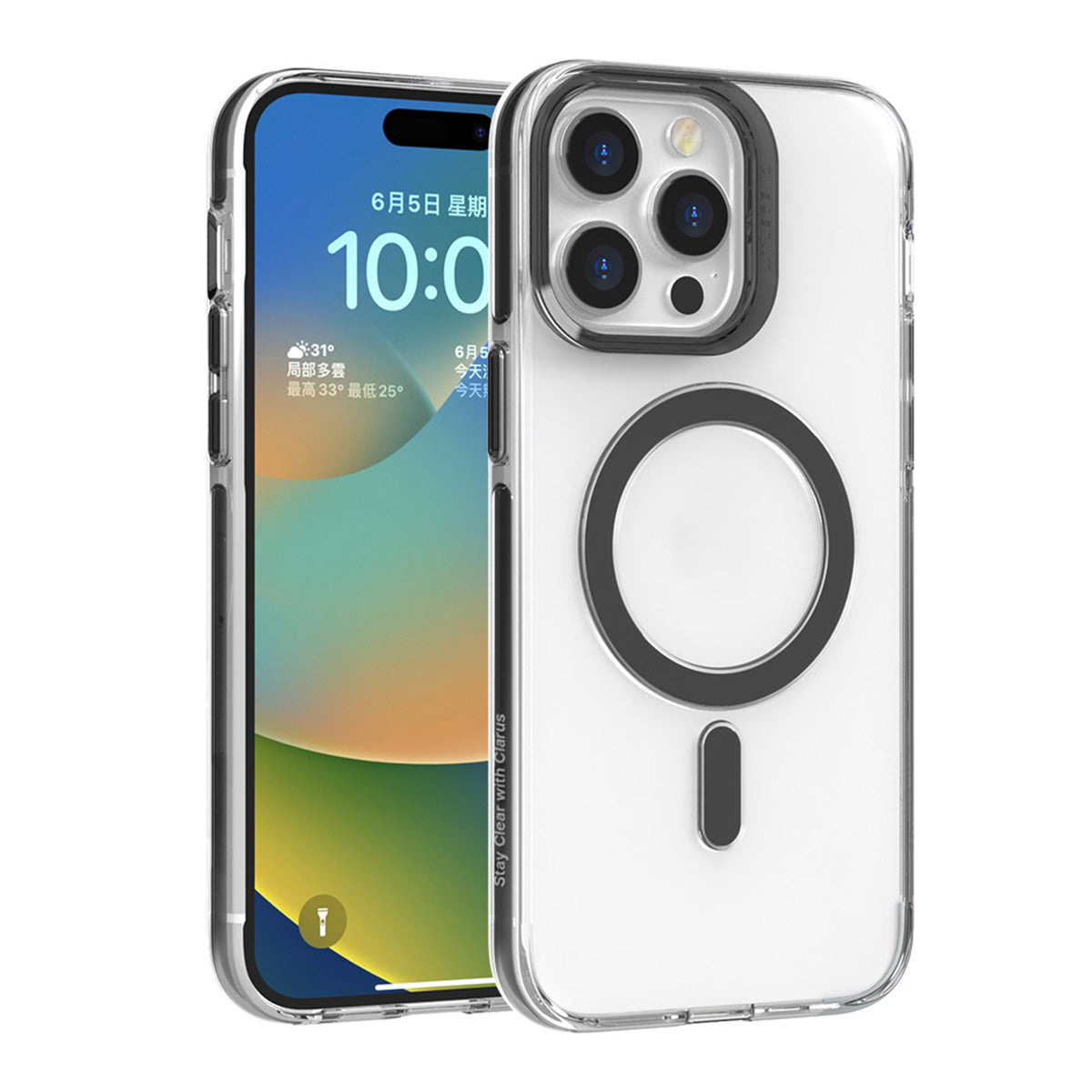 Power Support JTLEGEND Clarus Shockproof Clear Case with MagSafe for iPhone 15 Series (2023)