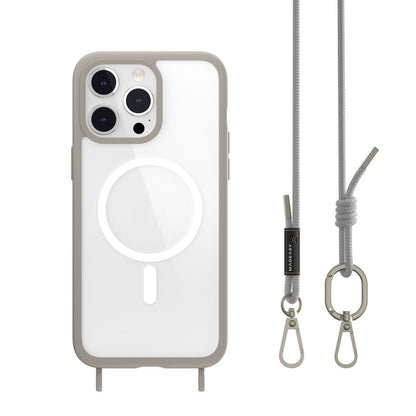 MAGEASY Roam M + Strap PC+TPU Protective Case with MagSafe for iPhone 15 Series (2023)