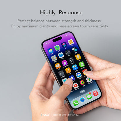 Hoda Anti-Peeper, Privacy (AP) Full Coverage Tempered Glass Screen Protector for iPhone 15 Series (2023)