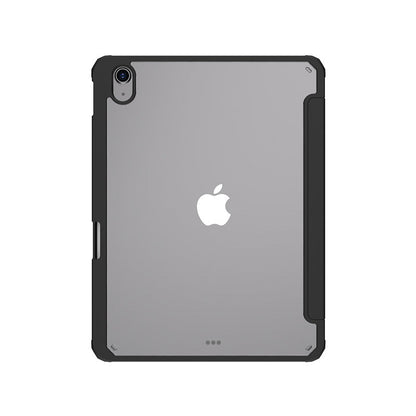 JTLEGEND Youth Q.C.A.C. Clear Magnetic Stand Case with Pencil Slot for iPad Air 11" (2024/2025)/iPad Air 10.9" (2022/2020)