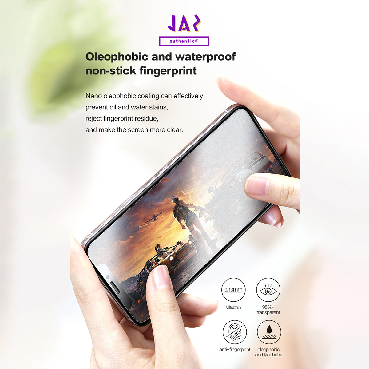 Devia Intelligent Privacy Protective Front Film For Smartphone, Clear