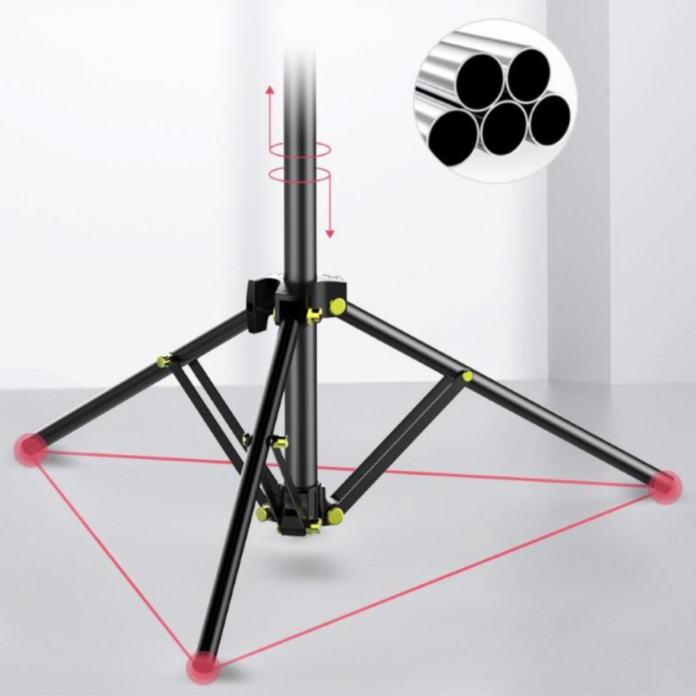 Komass Live Streaming Tripod Stand with LED Ring Light - Large Size