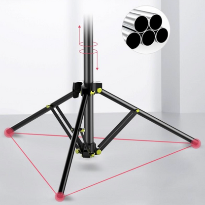 Komass Live Streaming Tripod Stand with LED Ring Light - Large Size