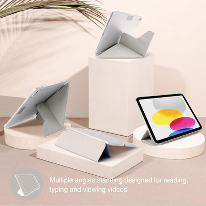 JTLEGEND Ness QCAC Folio Case with Pencil Clip for iPad A16 Chip 11" (2025)/iPad 10th Generation 10.9" (2022) - Army Green