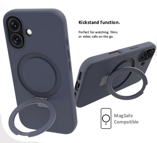 dbramante1928 Roskilde ICON Kickstand Case with MagSafe for Apple iPhone 17 Series (2025) - Midnight