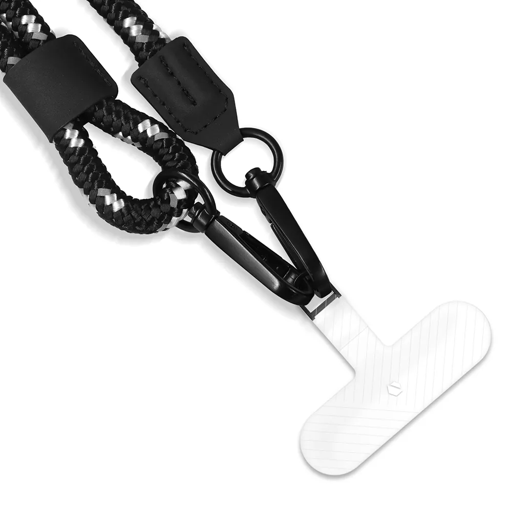 Power Support JTLEGEND 8mm Phone Rope Outdoor Series Length 75cm~140cm With Clear Tap, Mobile Phone Lanyard Crossbody Anti-Lost Rope