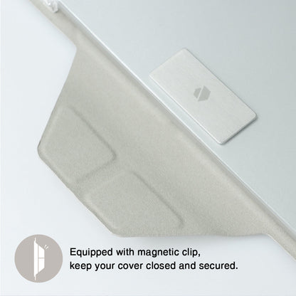 JTLEGEND Ness QCAC Folio Case with Pencil Clip for iPad A16 Chip 11" (2025)/iPad 10th Generation 10.9" (2022) - Army Green