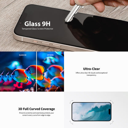 SwitchEasy Glass 9H Tempered Glass Screen Protector for iPhone 15 Series (2023)
