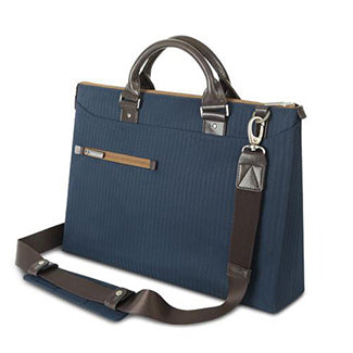 Moshi Urbana Laptop Briefcase fit up to a 16" laptop plus an iPad with room to spare, Bahama Blue