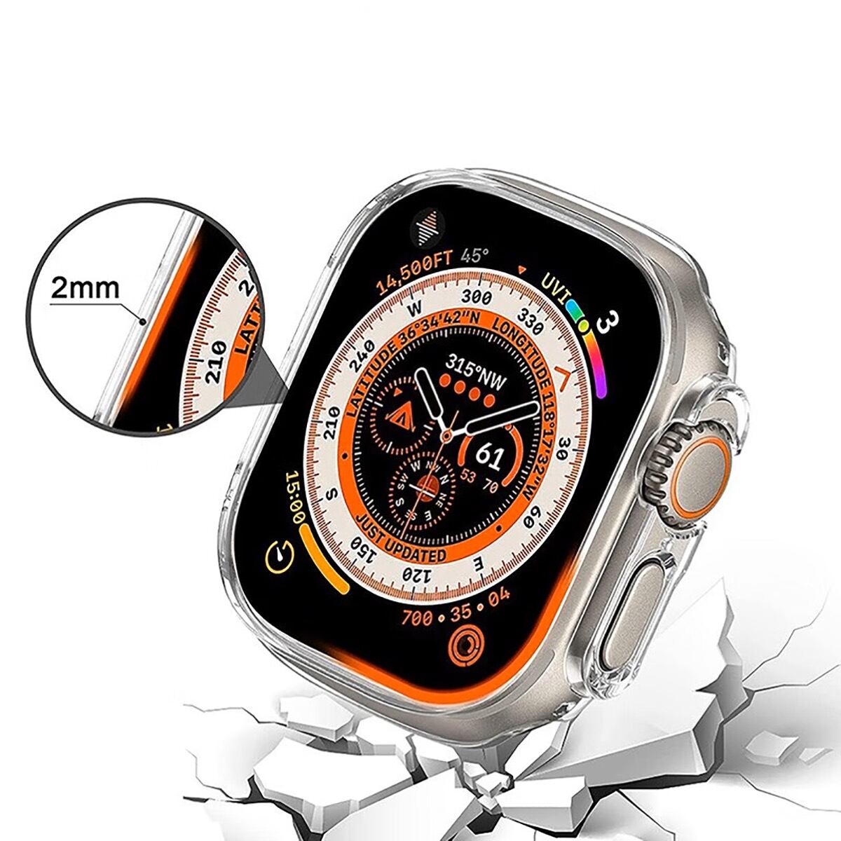 ANANK 360° Watch Guard for Apple Watch Series 10 42mm (2024) / 46mm (2024) / Apple Watch Ultra 1/2 49mm / Apple Watch 45mm / 44mm / 42mm / 41mm / 40mm