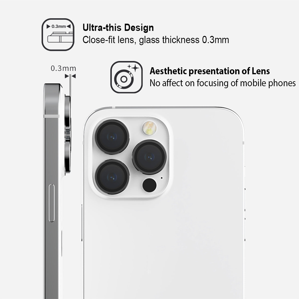 Power Support JTLEGEND Titanguard Glass Camera Lens Protector for iPhone 15 Series (2023)