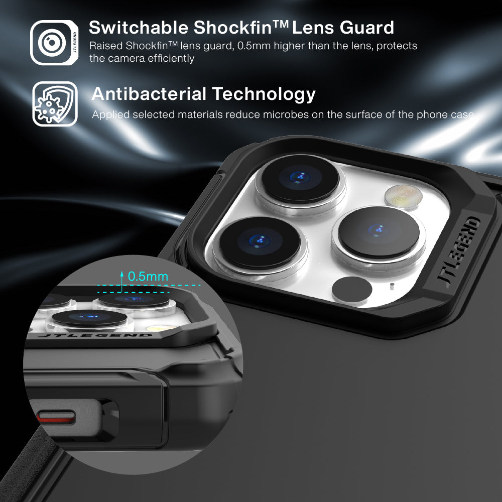 JTLEGEND Hybrid Cushion DX Pro Kooling Case for iPhone 14 Series (2022), Performance Cooling Case for Gaming