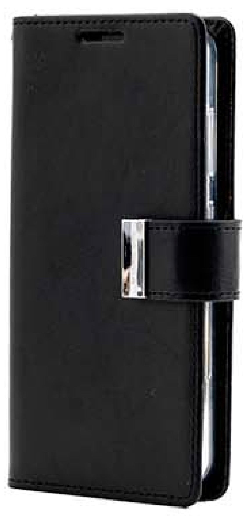 Mercury Goospery Rich Diary Practical Wallet Case for Samsung Galaxy S25 Edge (2025) - Black