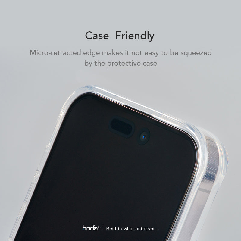 Hoda Anti-Reflection (AR) Full Coverage Tempered Glass Screen Protector for iPhone 15 Series (2023)