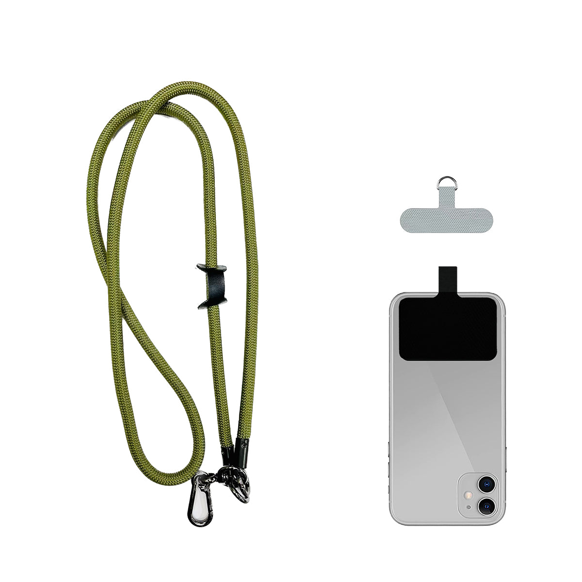 ANANK Mobile Phone Lanyard Crossbody Anti-Lost Rope, Universal Detachable Durable Nylon Lanyard with Hook 2 Patches