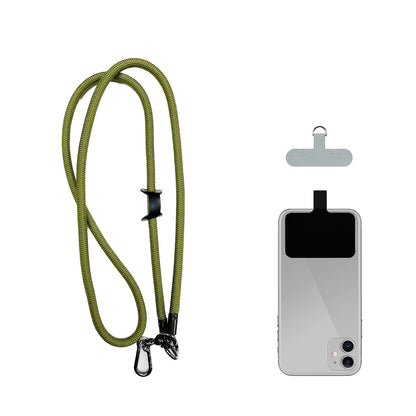 ANANK Mobile Phone Lanyard Crossbody Anti-Lost Rope, Universal Detachable Durable Nylon Lanyard with Hook 2 Patches