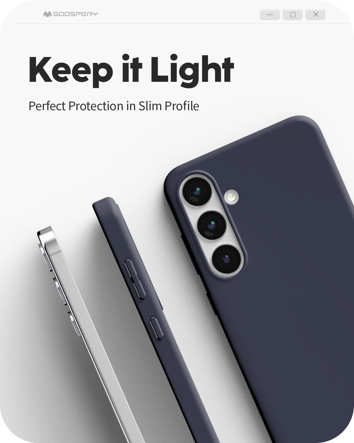 Mercury Goospery SF Jelly Soft Feeling Case for Samsung Galaxy S24 Series (2024) - Black