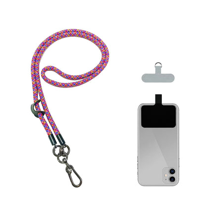 ANANK Mobile Phone Lanyard Crossbody Anti-Lost Rope, Universal Detachable Durable Nylon Lanyard with Hook 2 Patches