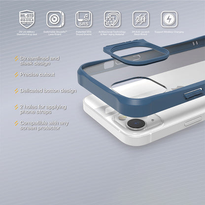 Power Support JTLEGEND Hybrid Cushion DX Case for iPhone 14 Pro Max 6.7" (2022), Customizable Camera Protection Ring