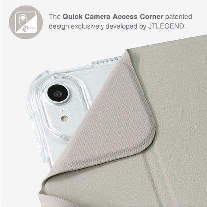 JTLEGEND Ness QCAC Folio Case with Pencil Clip for iPad A16 Chip 11" (2025)/iPad 10th Generation 10.9" (2022) - Army Green