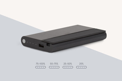 Moshi IonBank 10K Portable Battery with Built-in Lightning Cable, Gray