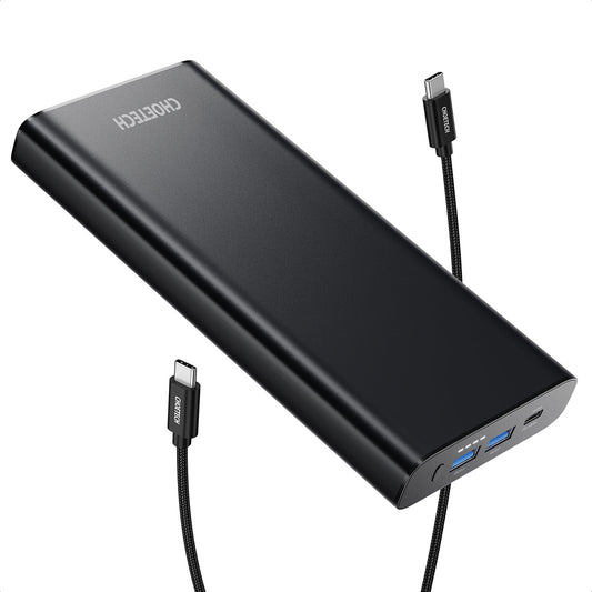 Jaz Authentic x Choetech USB-C PD Power Bank (26,800mAh / 100W PD), Black
