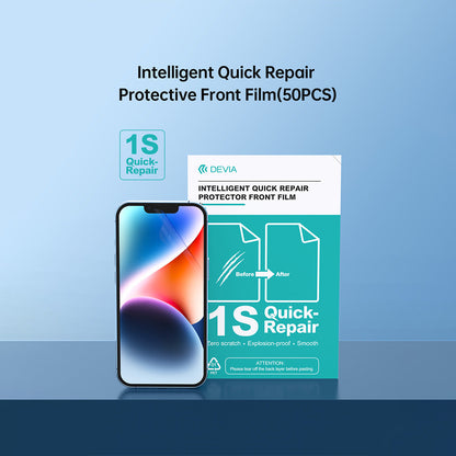 Devia Intelligent TPU Soft Protective Front Film For Smartphone, Screen Protector Or Body Wrap, Clear