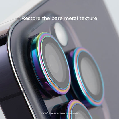Hoda Sapphire Lens Protector for iPhone 16 Pro/16 Pro Max / iPhone 15 Pro/15 Pro Max / iPhone 15/15 Plus - Flamed Titanium