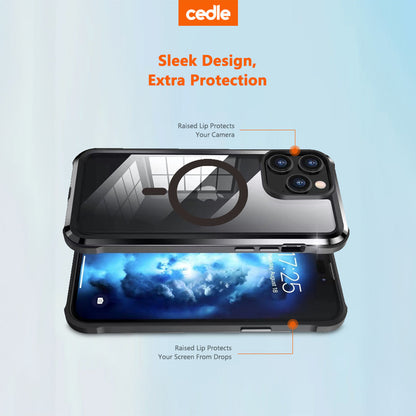 Cedle Xtrans X1 Metal Magnetic MagSafe Case for iPhone 15 Series (2023)