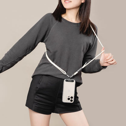 SwitchEasy EasyStrap with EasyStrap Card 6mm Zinc Alloy+Nylon Mobile Phone Lanyard Strap (Case not Included)