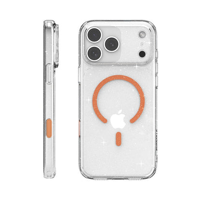 JTLEGEND Glitter Hybrid Cushion Mag Case with MagSafe for Apple iPhone 17 Series (2025) (with Camera Control Button)