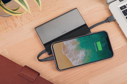 Moshi IonBank 10K Portable Battery with Built-in Lightning Cable, Bronze