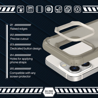 JTLEGEND Hybrid Cushion DX Pro Kooling Case for iPhone 14 Series (2022), Performance Cooling Case for Gaming