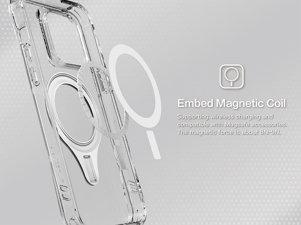 JTLEGEND Hybrid Cushion DX Pro MAG Pro MagSafe Case for iPhone 14 Pro Max 6.7" (2022), Navy Blue