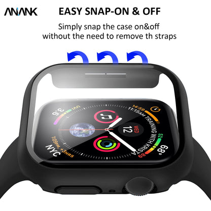 ANANK 360° Watch Guard for Apple Watch Series 10 42mm (2024) / 46mm (2024) / Apple Watch Ultra 1/2 49mm / Apple Watch 45mm / 44mm / 42mm / 41mm / 40mm