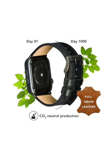 dbramante1928 Copenhagen Handcrafted Full-grain Leather Watch Strap for Apple Watch 46mm (2024)/49mm/45mm/44mm/42mm
