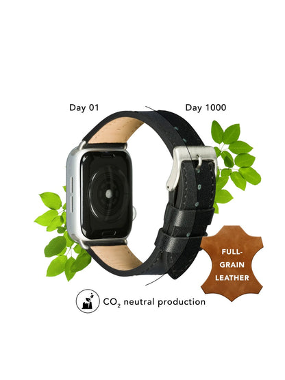 dbramante1928 Copenhagen Handcrafted Full-grain Leather Watch Strap for Apple Watch 46mm (2024)/49mm/45mm/44mm/42mm