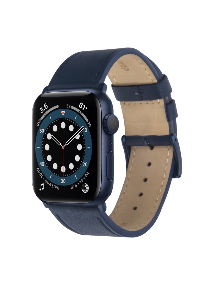 dbramante1928 Copenhagen Handcrafted Full-grain Leather Watch Strap for Apple Watch 46mm (2024)/49mm/45mm/44mm/42mm