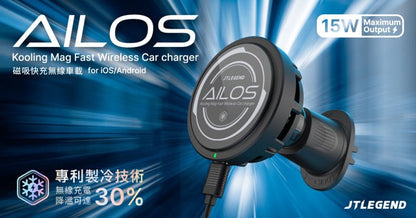 JTLEGEND Ailos Kooling Mag Fast Wireless Car Charger