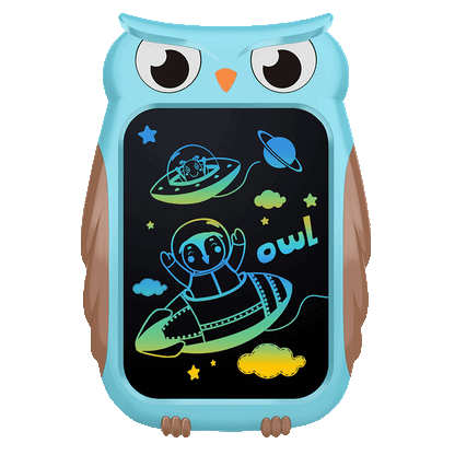 ANANK LCD Pad Arts & Drawing Tablet Gift For Kids Drawing Electronic Writing Board With Stylus Cartoon Owl