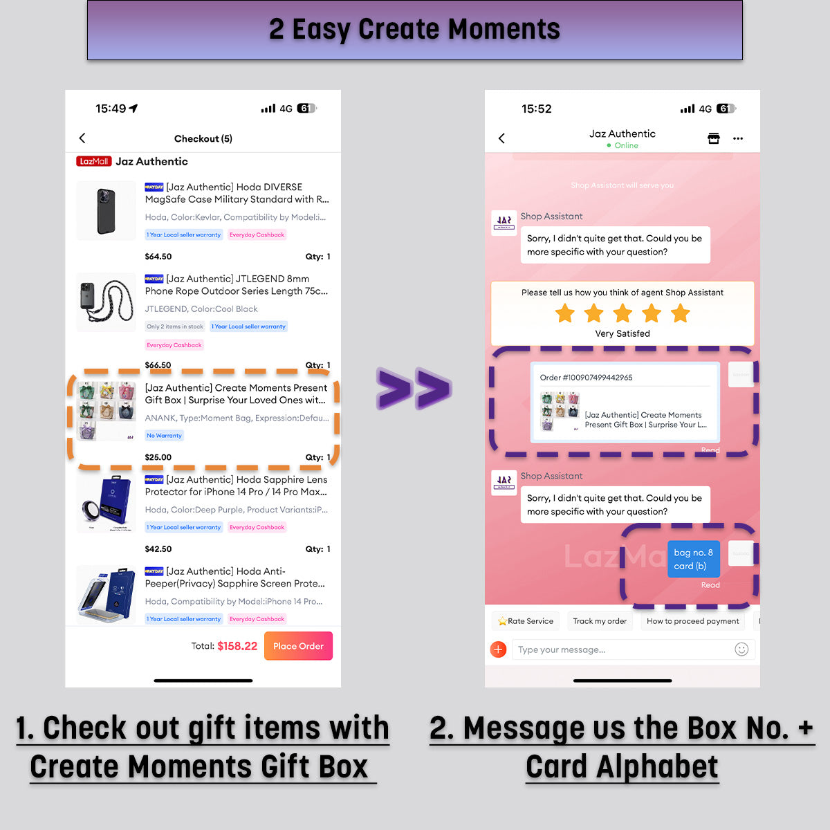 Jaz Authentic Create Moments Present Gift Box